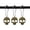 Bronze, variant on Set of 12 Sugar Skull Shower Curtain Hooks Decorative Home Bathroom Stainless Steel Rustproof Skeletons Shower Curtain Rings Decor Accessories (Black)