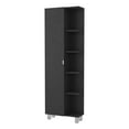 thumbnail image 2 of Bathroom Storage Cabinet Urano Mirror Linen Cabinet, Four Interior Shelves, Five External Shelves -Black,Bathroom Vanity, 2 of 9