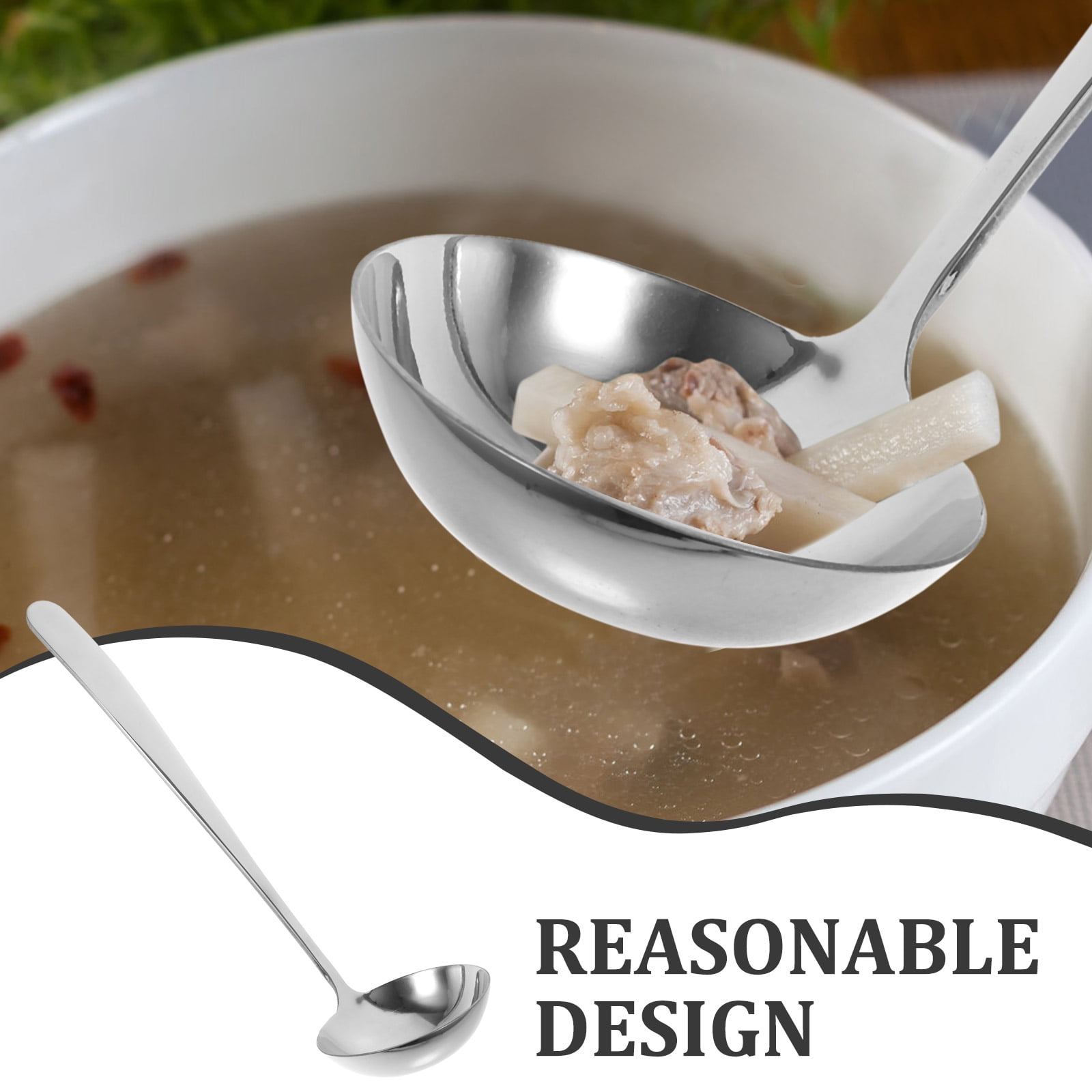 Amazon.com: Cabilock Delicate 3 Pcs Stainless Steel Spoons