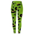thumbnail image 4 of Sixuan Halloween Leggings for Women, Dress Womens Fall Fashion 2024, Women Soft Pumpkin Head Stripes Print Legging Slim Yoga Fitness Running, 4 of 4