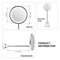 thumbnail image 2 of Makeup 10X Magnifying Makeup Mirror With LED Light Cosmetic Mirror 360 Degree Rotation Beauty Mirror For Tabletop Bathroom Traveling, 2 of 7