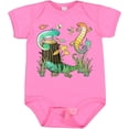 thumbnail image 3 of Inktastic Cute Lizards Hanging out Boys or Girls Baby Bodysuit, 3 of 5