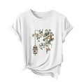 thumbnail image 2 of Women's Tops Under $5 XL Printed Casual Short Sleeved T-shirt Comfortable Top, 2 of 4
