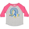 thumbnail image 3 of Inktastic 3-21 World Down Syndrome Day Blue and Yellow Rainbow Ribbon Boys or Girls Toddler T-Shirt, 3 of 5