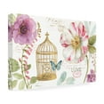 thumbnail image 4 of Trademark Fine Art "Rainbow Seeds Floral Birdcage I" Canvas Art by Lisa Audit, 4 of 4