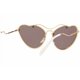 thumbnail image 5 of Miu Miu Sunglasses MU55RS 55RS 7OE6X1 Women Gold Frame/Dark Brown Lens BRAND NEW, 5 of 6