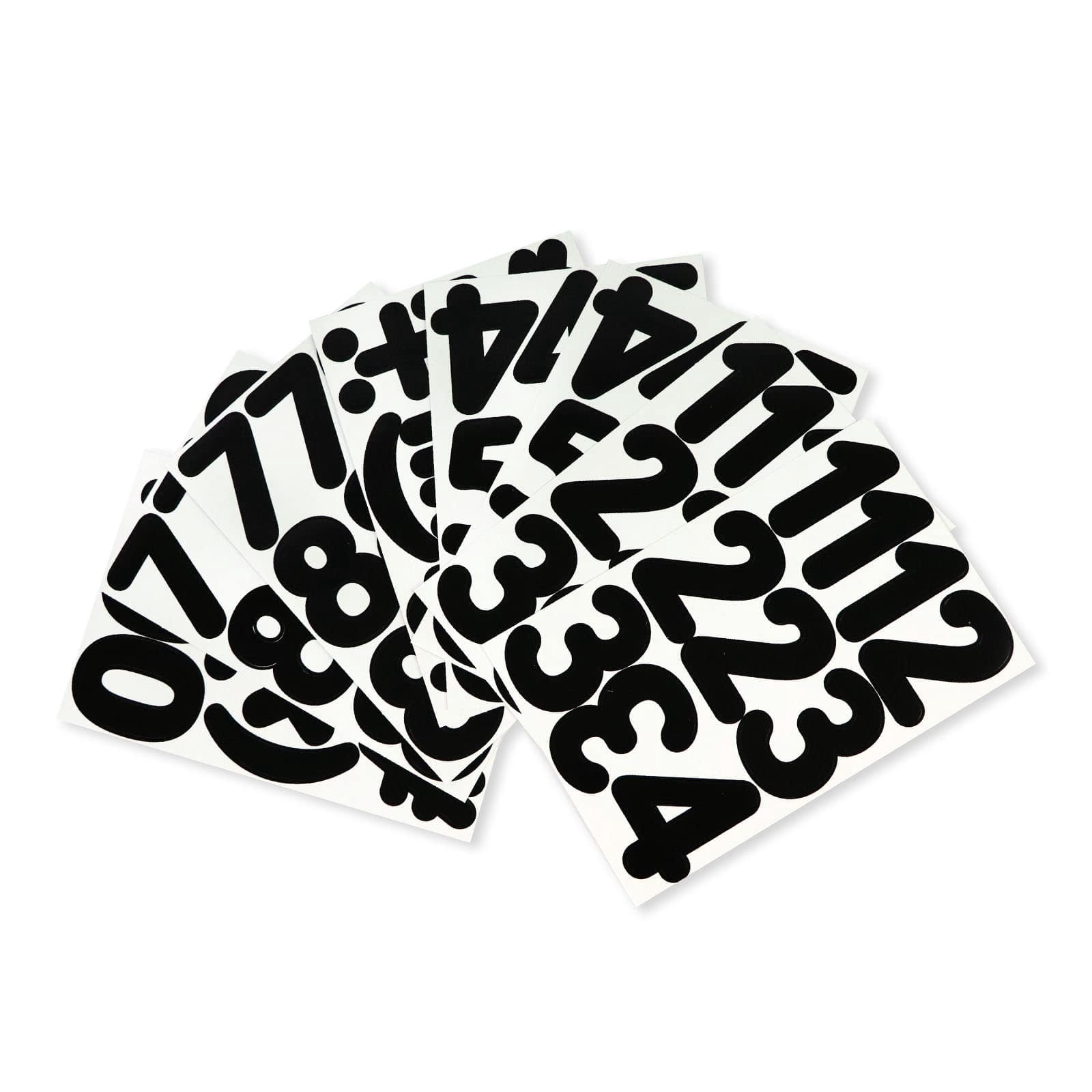 Recollections Black Rounded Number Stickers, 12 Pack