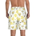 thumbnail image 3 of Kdxio Sweet Honey Pattern Mens Casual Shorts - Drawstring Summer Beach Sports Shorts for Men, 3 of 9