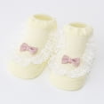 thumbnail image 3 of Quealent Toddler Socks 2024 Boys Socks Baby Socks Kids Long Stockings Cute Knee High Socks Yellow,0-6 Months, 3 of 4