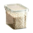 thumbnail image 1 of Food Storage Box Stackable Wide Mouth Large Capacity Transparent Visible Grain Storage Tank Moisture-proof Dry Food Snacks Flour Storage Container Kitchen Supplies, 1 of 12