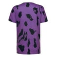 thumbnail image 4 of QLEICOM Women's Tops Summer Leopard Print Raglan Short Sleeve Basic T Shirt Blouses Shirts Tops Purple M, US Size 6, 4 of 5