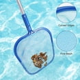 thumbnail image 2 of Kit de red de aterrizaje inferior de piscina con mango telescópico de aluminio, red de skimmer de red de piscina para piscina, estanques, fuente, estanque TUNC Sencillez, 2 of 2