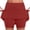 Red plus size skirt shorts a1, variant on Cagogo Women Plus Size Skirt Shorts High Waisted Flowy Quick Dry Summer Casual Sporty Mini Skirt Shorts for Ladies Loose Comfortable Gym Beach Walking, Army Green L