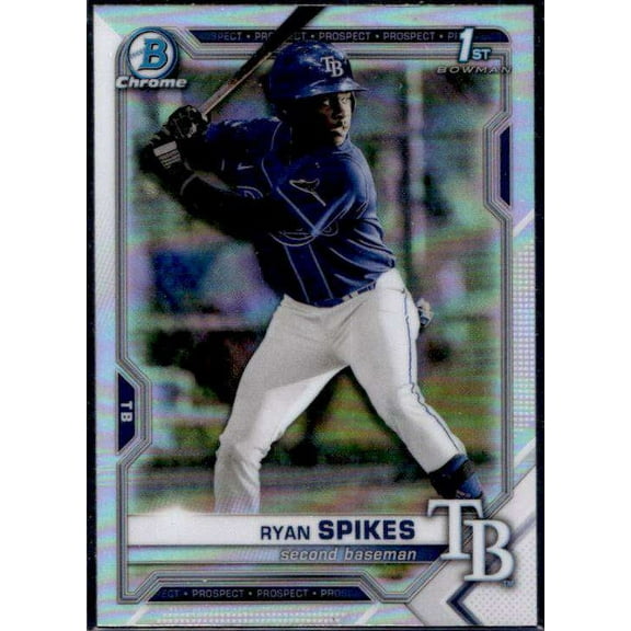 MLB 2021 Bowman Chrome Baseball Ryan Spikes Rookie Trading Card BDC-63 (1st Bowman) (Topps)