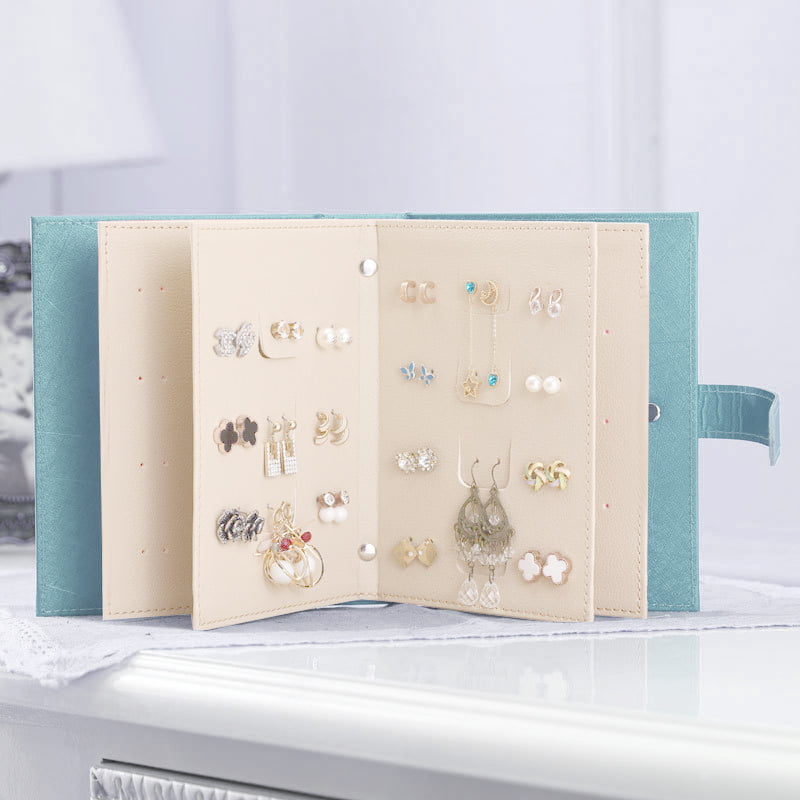 96Pcs Small Jewelry Cases Black Kraft Paper Ring Earrings Box Storage Box 