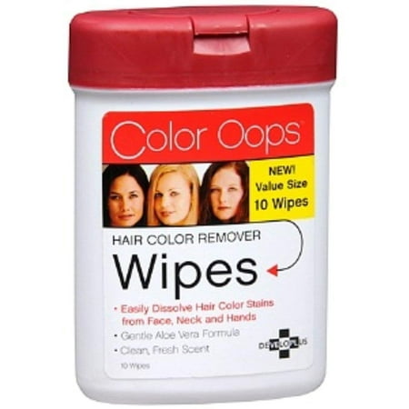 Hair Color Remover Wipes 10 ea (Pack of 7), Product of Color Oops By Color