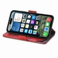 thumbnail image 3 of Decase for iPhone 14 Pro Max Flip Wallet Cover,Shockproof Flip Kickstand PU Leather Case with Cash & Card Slots Holder Cover, Business PU Leather Wallet Phone Case for iPhone 14 Pro Max,Red, 3 of 8