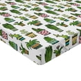 thumbnail image 2 of Ambesonne Cactus Fitted Sheet, Succulent Doodle Pots, Twin Size, Multicolor, 2 of 3