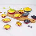 thumbnail image 4 of STRANDCHIC Red Metal Baking Cups Non-Stick Quick Heat Conduction for Desserts 3Pcs, 4 of 7