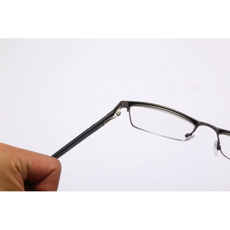 2 Pairs Of Mens Classic BIFOCAL Reading Glasses, Stylish Square Spring Hinge Business Rectangle Metal Readers 3.00