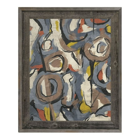 Scribble Scrabble Paper - Click Wall Art 'Scribble Scrabble' Framed Print of Painting