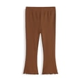 thumbnail image 2 of Karoyedx Joggers for Toddler Girls Toddler Girls Sweatpants Baby Wide Leg Pants Kids Drawstring Baggy Open Bottom Jogger Clothes with Pockets Brown Size,2-3 Years, 2 of 7