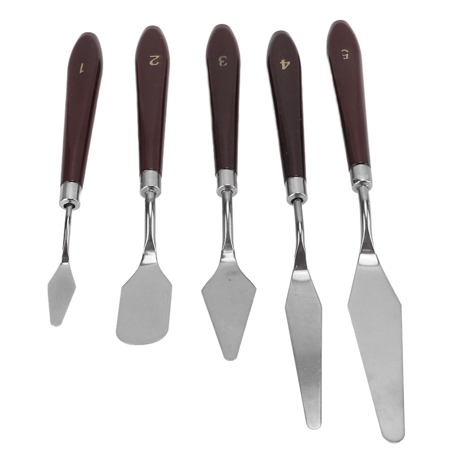 Palettes Knife Set, Stainless Steel Plastic Palettes Knife For Making Cake Frosting For Mixing