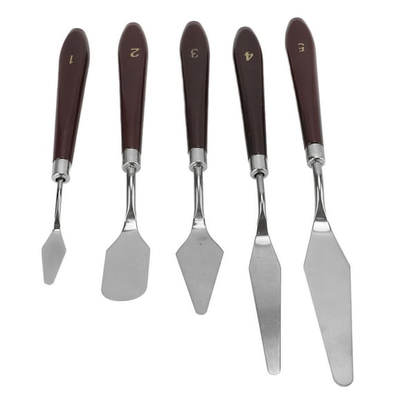 Palettes Knife Set, Stainless Steel Plastic Palettes Knife For Making Cake Frosting For Mixing Colors