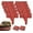 Red#3, variant on 10PCS Weatherproof Garden Border Edging Imitation Stone Cobbled Lawn Edging and Landscape Border Interlocking Garden Fence for Flower Bed Landscaping (Black)