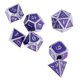 thumbnail image 5 of Juego de Dados poliédricos Zulema 7 Uds 12mm Aleación Púrpura A, 5 of 7