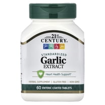 21st Century Garlic Extract, Standardized, 60 Enteric Coated Tablets