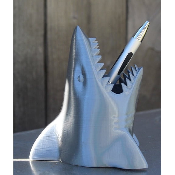 Shark Pen and Pencil Holder for your Office or School Desk