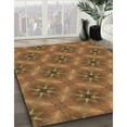 thumbnail image 3 of Ahgly Company Machine Washable Indoor Square Transitional Saddle Brown Area Rugs, 5' Square, 3 of 7