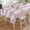 Pink, variant on Pink Stripe Tablecloth Rectangle Table Cloths 54x108, Waterproof Tablecloth Outdoor Table Cloth, Modern Simple Geometric White Striped Washable Table Cover for Kitchen Dinning Party