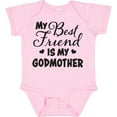 thumbnail image 3 of Inktastic My Best Friend is My Godmother with Hearts Boys or Girls Baby Bodysuit, 3 of 5