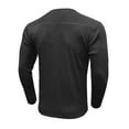 thumbnail image 4 of Camiseta de manga larga con solapa y rayas de color liso para hombre, ideal para otoño e invierno - Prenda informal oversize de poliéster, 4 of 6