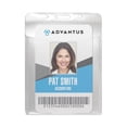 thumbnail image 2 of PVC-Free Badge Holders, Vertical, Clear 3.5" x 5.13" Holder, 3.13" x 4.13" Insert, 50/Pack | Bundle of 10 Packs, 2 of 6