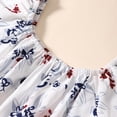 thumbnail image 5 of Toddler Girls Outfits Ruffle Sleeveless Suit Floral Prints Tops Denim Jeans Shorts Set Kids 2 Piece Summer Clothing Clothes, 5 of 8