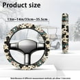 thumbnail image 7 of HUIACONG Aztec Cow Print Golf Cart Steering Wheel Cover 13-14" Anti-slip Golf Steering Wheel Protection Flannel Comfortable Compatible with EZGO Yamaha Club Car, 7 of 7