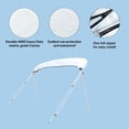 thumbnail image 2 of SavvyCraft™ Bimini Top Storage Boot 85"-90" Width White Color, Waterproof UV Protection Bimini Top Replacement Boot, Fit Round and Square Tube, 2 of 7