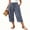 #2 Daisy Print, variant on VDJ Womens Dress Pants Ruffle Elastic Waist Drawstring Flowy Capris Pants Striped Printed Business Work Straight Pants Size XL