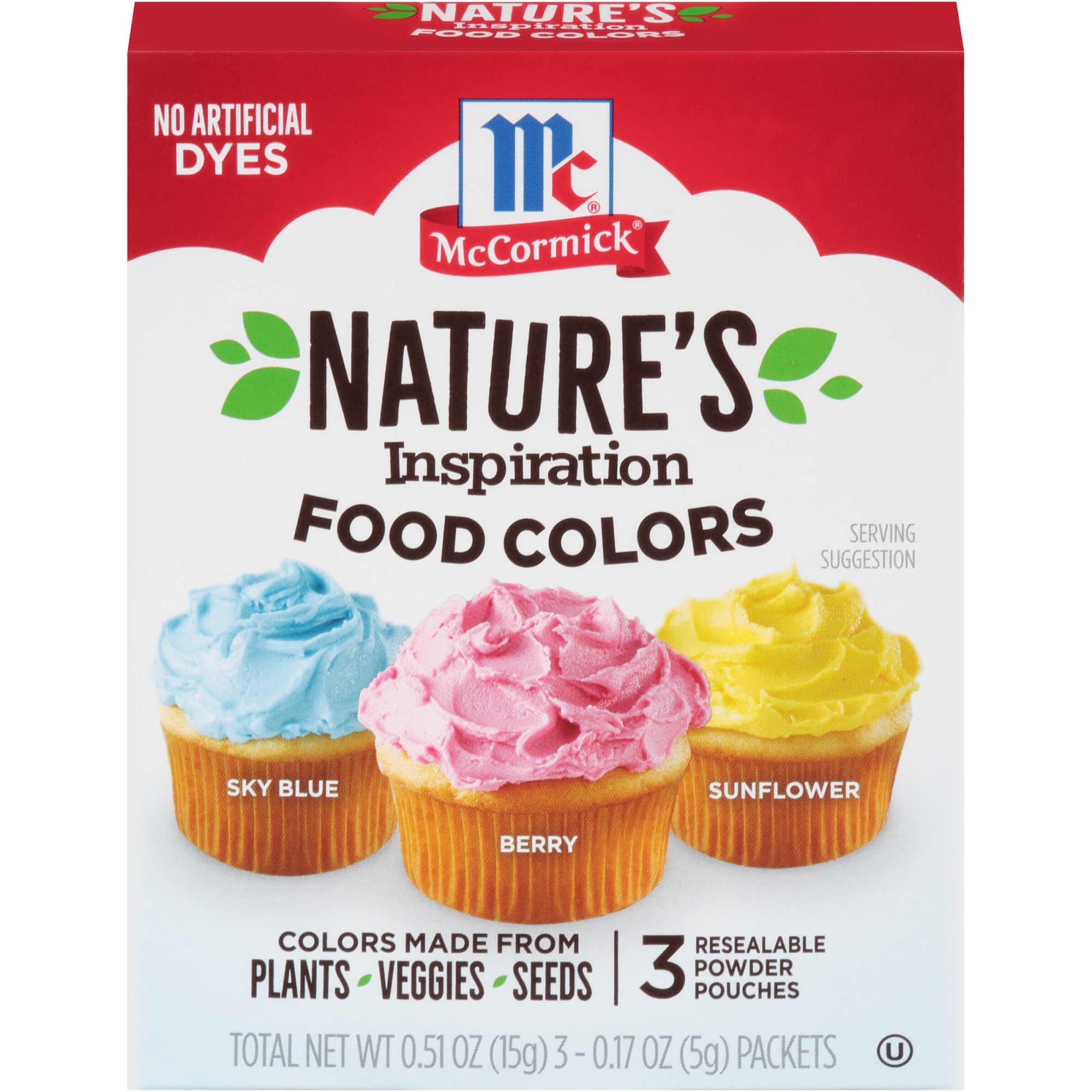 McCormick Nature's Inspiration Food Colors, 0.51 oz