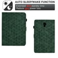 thumbnail image 3 of Embossed Folio Flip Smart Case for Samsung Galaxy Tab A 10.5 2018 SM-T590/SM-T595, Premium PU Leather Kickstand Card Slots Magnetic Auto Sleep / Wake with Pen Slot Case for Tab A 10.5 2018, Green, 3 of 5
