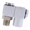 thumbnail image 3 of Adaptador de conector de manguera de aire 1/4 "Universal 360 Giratorio Adaptador de Conector de Manguera de Aire Herramienta de Aleación de Aluminio DIY, 3 of 6