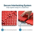 thumbnail image 5 of FlooringInc Nitro Garage Floor Tiles, Vented Pattern, Interlocking, Victory Red, 12"x12", 1 pack, 1 sq/ft, 5 of 11