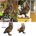 thumbnail image 2 of Colgante espantapájaros con búho, colgante espantapájaros para huerto, decoración animal para patio exterior con cuerda de sisal de 60 cm y cinta de 60 cm, 2 of 8