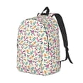thumbnail image 2 of Daiia Cute Flower Vintage Canvas Backpack for Men and Women ,Hiking Backpack,Travel Laptop Bag for School,Large Capacity Backpack, 2 of 8