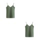 thumbnail image 4 of Minnieouse Chaleco Camiseta sin mangas Correa ajustable Camisones amigables con la piel Ropa Tops Camisa de fondo Buena elasticidad Todo-fósforo Verde SG 2piezas, 4 of 6