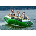 thumbnail image 3 of RAVE Sports Inflatable Wake Hawk Towable Boating Water Tube Raft, Green, 3 of 7