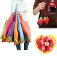 thumbnail image 2 of Reusable Folding Shopping Travel Shoulder Bag Eco Large Strawberry Foldable Grocery vegetable fruit Bag Retail Shopping Tote Bag, 2 of 7